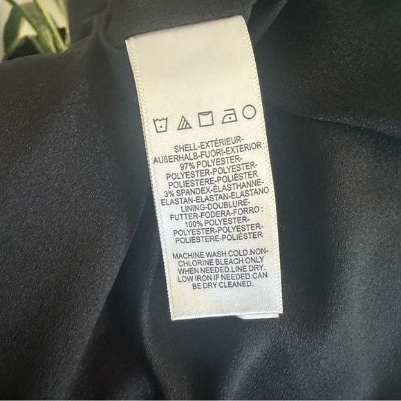 Dress The Population Lita Dress Sleeveless Tie Shoulder Sheath Black small - Picture 13 of 16